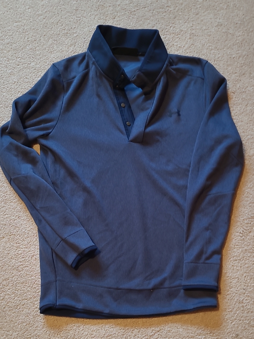 Under Armour Men's Long Sleeve Polo in Navy